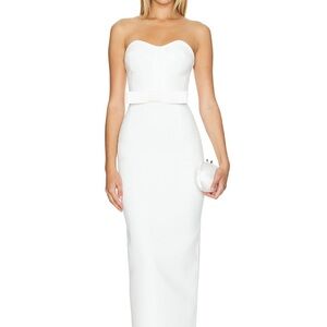 Nole Dress in Temple White US4